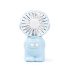 FY040 2 PCS Portable Outdoor USB Handheld Fan Desktop Office Mini Night Light Fan(Blue) - 1