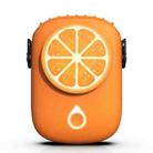 LY-ZYF02 Mini Hanging Neck Fan Portable Outdoor Handheld Fan(Orange) - 1