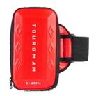 Running Mobile Phone Arm Bag Sports Mobile Phone Arm Sleeve(China Red) - 1