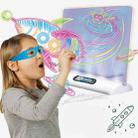 3D Fluorescent Drawing Board Magic Luminous Three-Dimensional Writing Board Graffiti Board Lighting Puzzle Children Drawing Board,Style: Medium  Drawing Board (Space Version) - 5