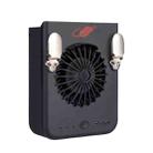 W920 Hanging Waist Hanging Neck Small Fan Outdoor Portable Handheld Usb Charging Turbine Cycle Fan(Black) - 1