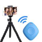 3 PCS Bluetooth Remote Control Diamond-Shaped Selfie Mobile Phone Camera Remote Control(Blue) - 1