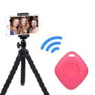 3 PCS Bluetooth Remote Control Diamond-Shaped Selfie Mobile Phone Camera Remote Control(Pink) - 1