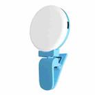 2 PCS  Mobile Phone Fill Light Camera Photo LED Selfie Light(Blue) - 1