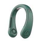 Leafless Hanging Neck Fan Lazy Sports Portable Outdoor USB Charging Fan Standard(Green) - 1