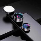 Wide Angle + Macro + Fill Light Mobile Phone Lens Professional Shooting External HD Camera Set - 1