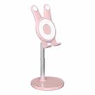 SL-701 Desktop Mobile Phone Stand Retractable Multifunctional Folding Cute Cartoon Mobile Phone Live Support(Pink) - 1