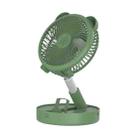 TM-520B Retractable Folding Fan Household Portable Desktop Floor Small Fan(Green) - 1