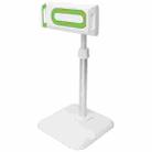 Telescopic Adjustment Live Frame Desktop Tablet Mobile Phone Bracket, Specification: K05 Flat Plate  (White Green) - 1