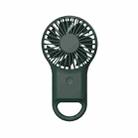 Handheld Pocket Mini Small Fan Portable Charging Outdoor USB Fan With 7 Color Light(ArmyGreen) - 1