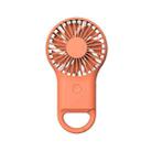 Handheld Pocket Mini Small Fan Portable Charging Outdoor USB Fan With 7 Color Light(Orange) - 1