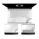 JRC 3 in 1 Notebook Film Set Body Shell Protection Sticker for Dell ALIENWARE M15-R2(White) - 1