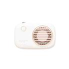 YJ191042 Lazy Hanging Neck Fan Portable Outdoor Handheld Mini Fan(White) - 1