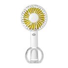 FS-H01 USB Portable Ultra-quiet Large Wind Hand-held Desktop Student Dormitory Household Mini Fan(White) - 1