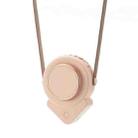 H3 Mini Lazy USB Hanging Neck Fan Student Outdoor Leafless Triangle Fan(Pink) - 1