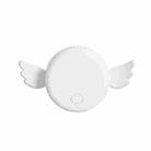 P206 Portable USB Strong Wind Mute Mini Lazy Angel Hanging Neck Fan(White) - 1