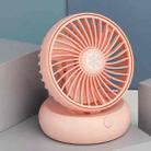 FS01 Desktop Rechargeable Small Electric Fan Office USB Mute Minimalist Student Fan(Pink) - 1