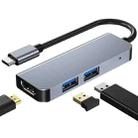 3 In 1 USB-C / Type-C To 4K HDMI + 2 USB 3.0 Ports Multifunctional HUB Docking Station - 1