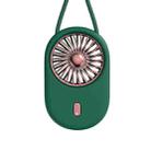 Lanyard Hanging Neck Fan Foldable Desktop Handheld Portable USB Mini Silent Fan(Green) - 1