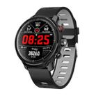 L5 IP68 Waterproof Smart Watch Men Smart Bluetooth Watch, Support Call Reminder/Heart Rate Monitoring/Pedometer(Black Grey) - 1