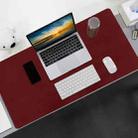 JRC 9045 Large Desktop Mouse Pad Waterproof Wear Resistant Double Mouse Pad, Size: 90x45cm(Black + Red) - 1