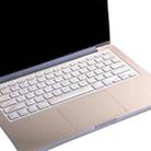 JRC 2 In 1 Full Support Sticker + Touchpad Film Computer Full Wrist Support Sticker Set For MacBook Retina 12 A1534(Champagne Gold) - 1