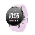 V11 Smartwatch Real-time Heart Rate Blood Pressure Monitor Multi-sport mode Breathing Light Smart Watch for Android IOS Phone(Pink Silicone) - 1