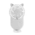 GZ-56 2 PCS Handheld USB Portable Silent Fan Mobile Phone Holder Mini Fan(White) - 1