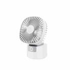 Desktop Fan Detachable Handheld Dormitory Home Out Portable USB Popsicle Fan, Colour: Shook Head White - 1