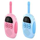 DJ100  Children Walkie-Talkie Wireless 3KM Call Outdoor Parent-Child Interactive Toy(1 Pink +1 Blue) - 1