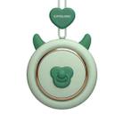 GIVELONG Hanging Neck Mini Rechargeable USB Fan Children Portable Leafless Fan(Calf (Green)) - 1
