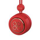 GIVELONG USB Charging Portable Fan Student Hanging Neck Type Leafless Fan(China Red) - 1