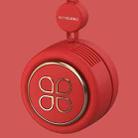 GIVELONG USB Charging Portable Fan Student Hanging Neck Type Leafless Fan(China Red) - 2