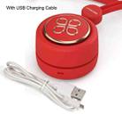 GIVELONG USB Charging Portable Fan Student Hanging Neck Type Leafless Fan(China Red) - 6
