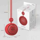 GIVELONG USB Charging Portable Fan Student Hanging Neck Type Leafless Fan(China Red) - 9