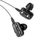 TF-0120 3.5mm In-Ear Headphones Smart Phone Line-Controlled Tuning Headphones(Single Speaker (Black)) - 1