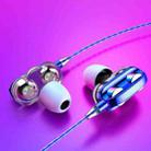 TF-0120 3.5mm In-Ear Headphones Smart Phone Line-Controlled Tuning Headphones(Double Speaker (Blue)) - 1