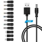 11 In 1 DC Power Cord USB Multi-Function Interchange Plug USB Charging Cable(Black) - 1