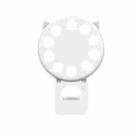 3 PCS Beauty Selfie Round Live Clip External LED Cartoon Mobile Phone Mini Fill Light(White) - 1