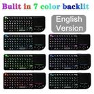 A8 Mini Wireless Mouse And Keyboard With Laser Touchpad Keyboard, Colour: English Colorful Backlight - 3