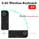 A8 Mini Wireless Mouse And Keyboard With Laser Touchpad Keyboard, Colour: English Colorful Backlight - 7