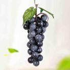 4 Bunches 36 Black Grapes Simulation Fruit Simulation Grapes PVC with Cream Grape Shoot Props - 1