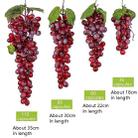 4 Bunches 36 Black Grapes Simulation Fruit Simulation Grapes PVC with Cream Grape Shoot Props - 3
