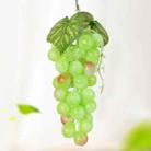 4 Bunches 36 Green Grapes Simulation Fruit Simulation Grapes PVC with Cream Grape Shoot Props - 1