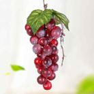 4 Bunches 36 Red Grapes Simulation Fruit Simulation Grapes PVC with Cream Grape Shoot Props - 1