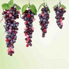 4 Bunches 36 Grain Agate Grapes Simulation Fruit Simulation Grapes PVC with Cream Grape Shoot Props - 2