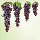 4 Bunches 36 Purple Grapes Simulation Fruit Simulation Grapes PVC with Cream Grape Shoot Props - 2