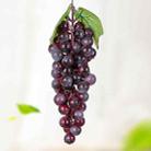 4 Bunches 60 Purple Grapes Simulation Fruit Simulation Grapes PVC with Cream Grape Shoot Props - 1