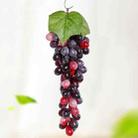 2 Bunches 85 Grain Agate Grapes Simulation Fruit Simulation Grapes PVC with Cream Grape Shoot Props - 1