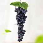 2 Bunches 110 Black Grapes Simulation Fruit Simulation Grapes PVC with Cream Grape Shoot Props - 1